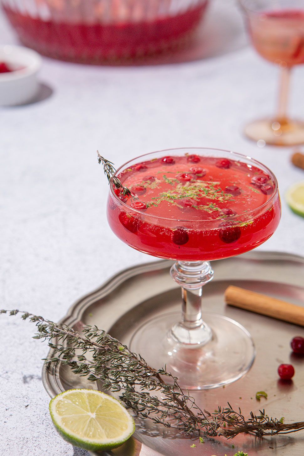 Recette punch cranberry orange